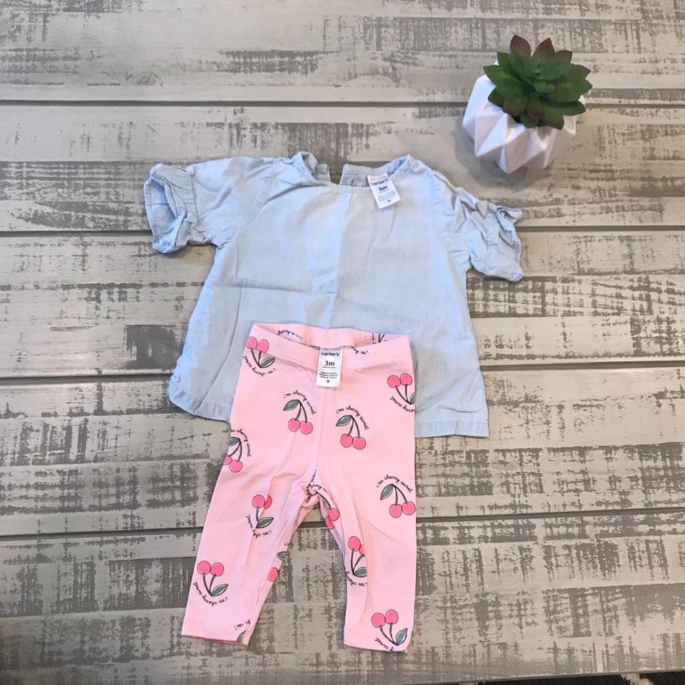 Baby girl 3 month carters outfit